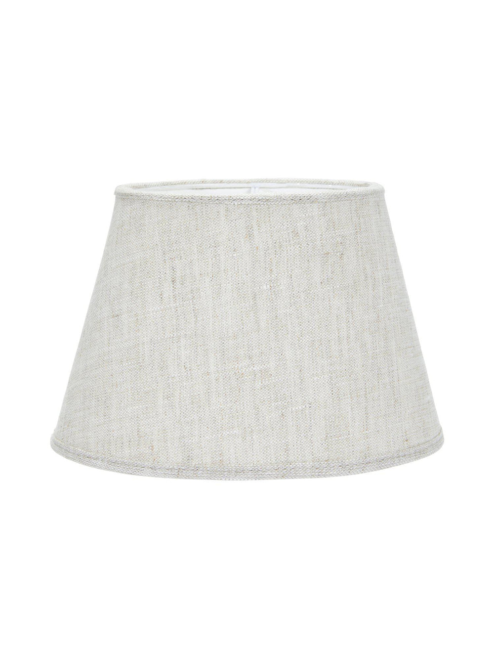 Oval Lampskärm - Lin Natur/vit 20cm - PR Home - Ljusvaruhuset