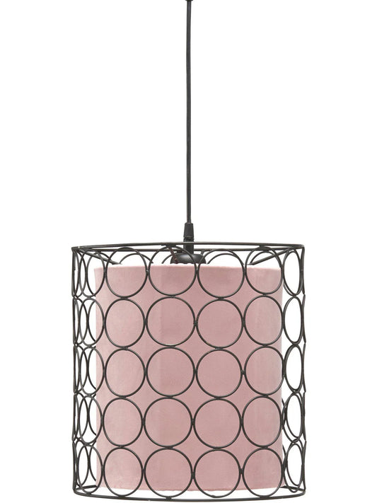 Ring Taklampa Svart - Svart/Klar Rosa 30cm - PR Home - Ljusvaruhuset