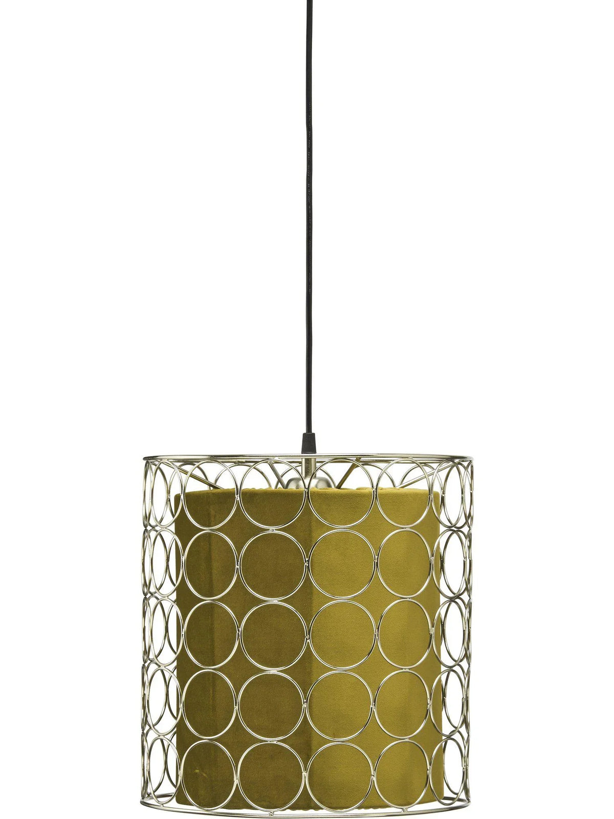 Ring Taklampa 30cm - Krom/Senap - PR Home - Ljusvaruhuset