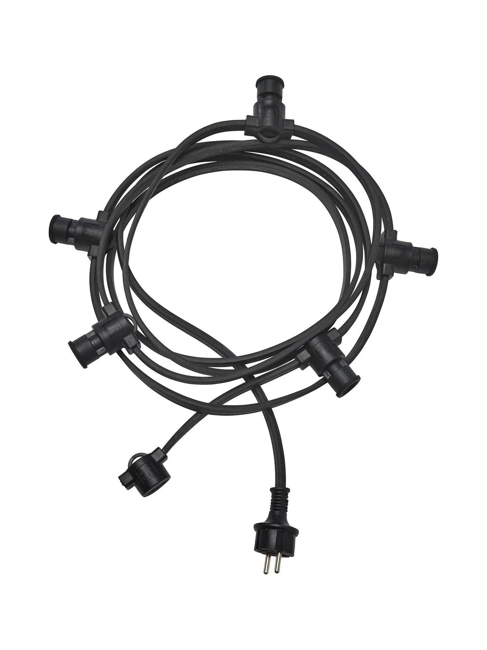 Ljusslinga 5xE14 - Svart IP44, 4,2m - PR Home - Ljusvaruhuset