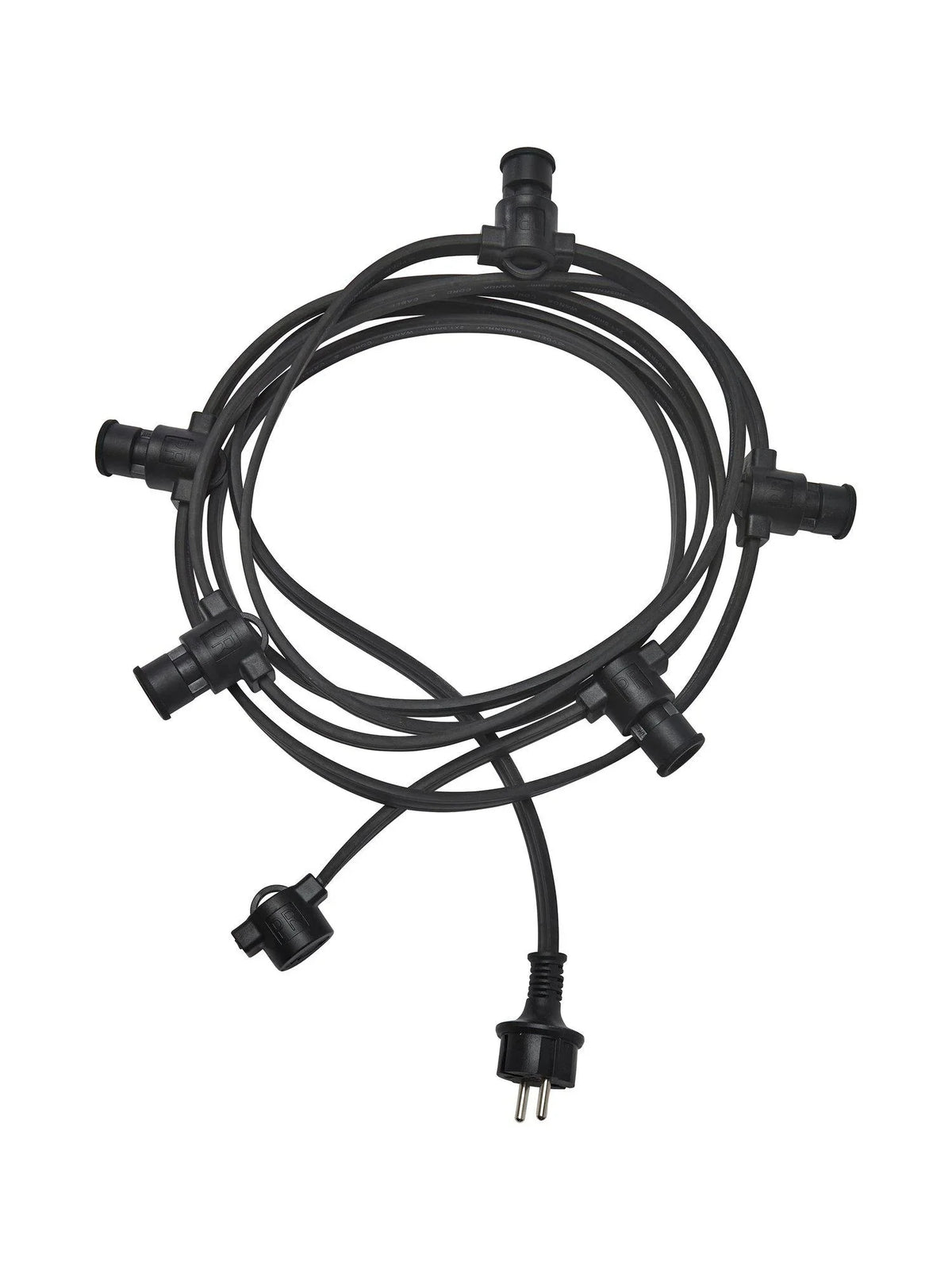 Ljusslinga 5xE14 - Svart IP44, 4,2m - PR Home - Ljusvaruhuset