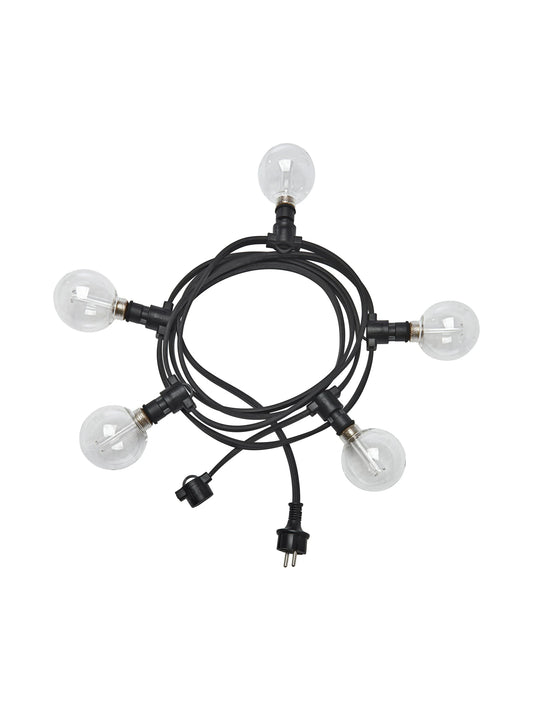 Ljusslinga 5xE14 - Svart IP44, 4,2m - PR Home - Ljusvaruhuset