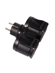 Grenkontakt 2:a IP44 - Utomhus Svart 12cm - PR Home - Ljusvaruhuset