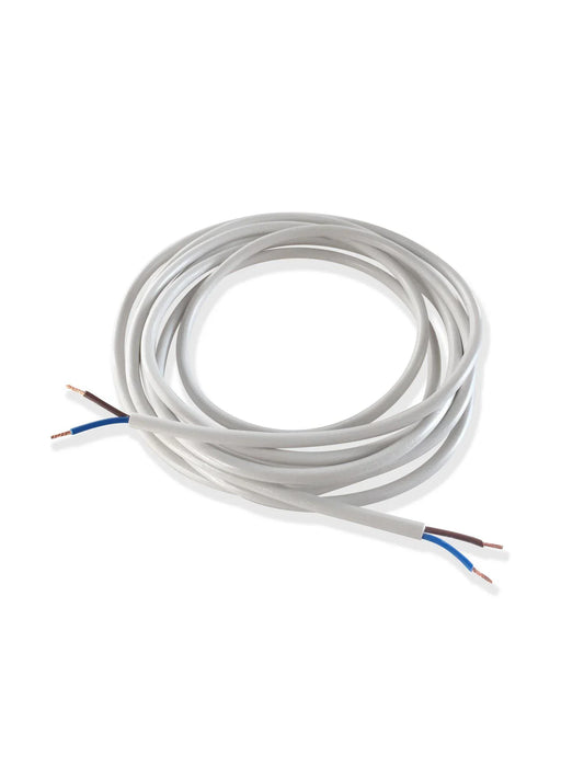 Kabel rund SKK2x0,75 - Vit, 3m - PR Home - Ljusvaruhuset