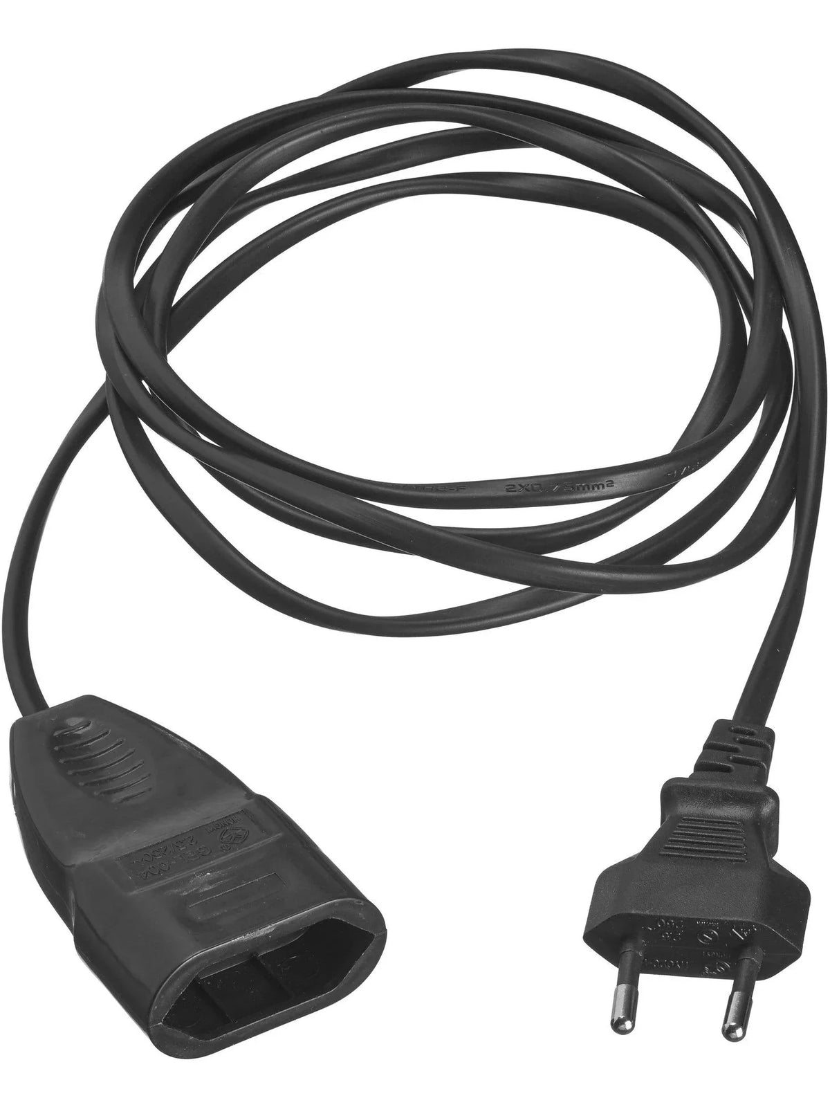 Förlängningssladd EU - Black 2m - PR Home - Ljusvaruhuset