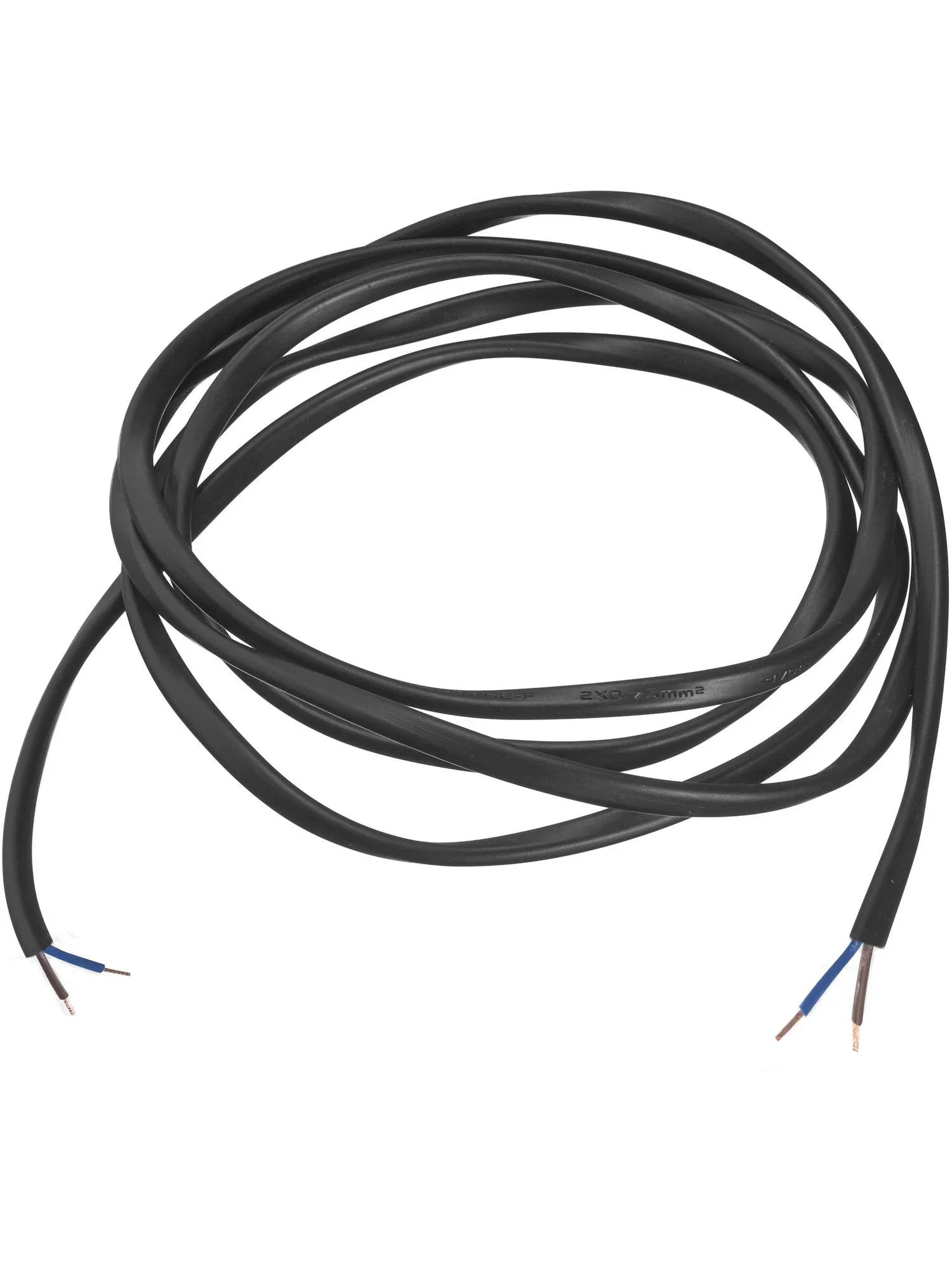 Lampsladd 5m - Black, Flat 2x0,75 - PR Home - Ljusvaruhuset