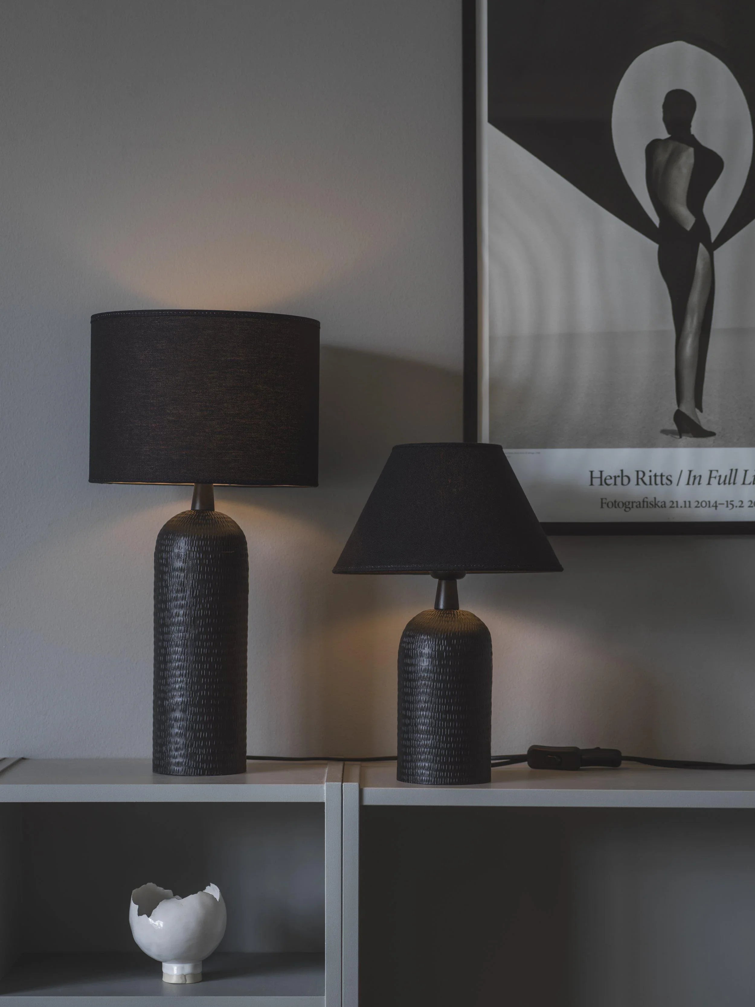 Sara Lampskärm - Franza Svart 25cm - PR Home - Ljusvaruhuset