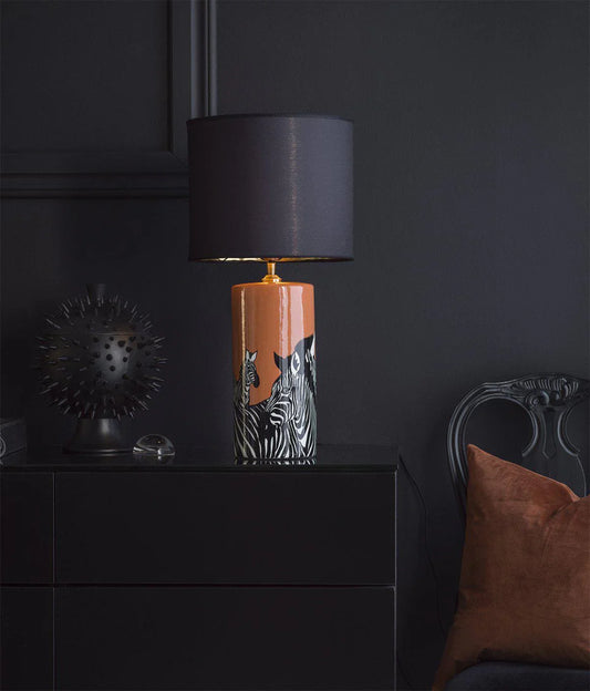 Sara Lampskärm - Svart/Guld 30cm - PR Home - Ljusvaruhuset