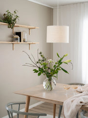 Sara Taklampa Linne - Offwhite 35cm - PR Home - Ljusvaruhuset