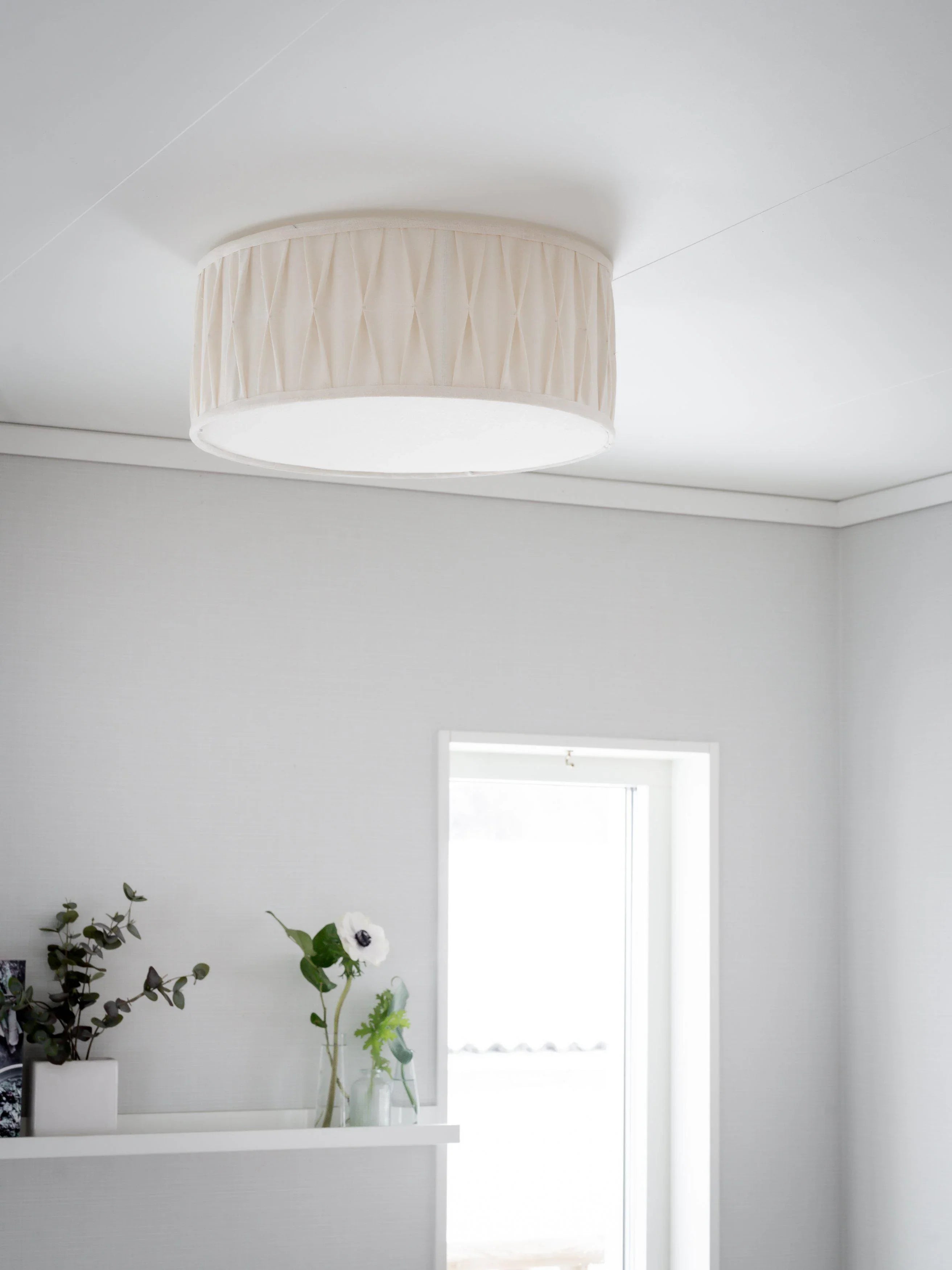 Plafond Plissé - Stygn Offwhite 45cm - PR Home - Ljusvaruhuset