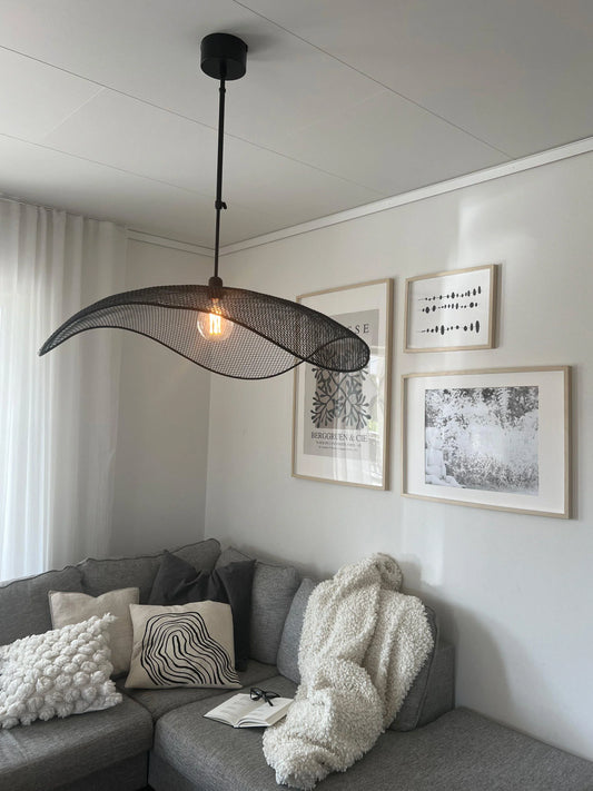 Vivi taklampa 79cm - Svart metall takkopp - PR Home - Ljusvaruhuset