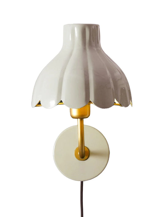 Wells vägglampa - Beige/guld 21cm - PR Home - Ljusvaruhuset