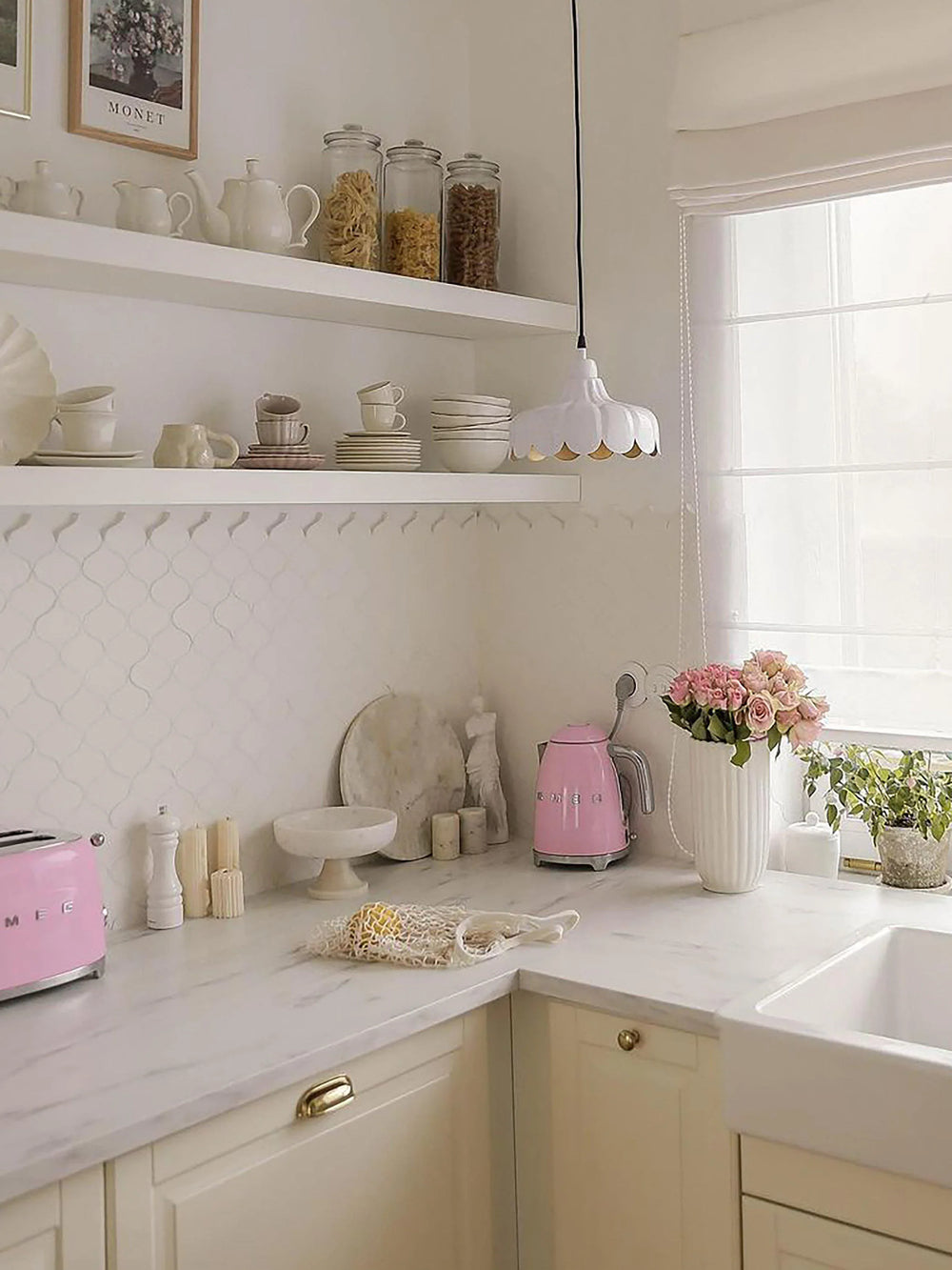 Wells tak/fönsterlam - Vit/guld 24cm - PR Home - Ljusvaruhuset