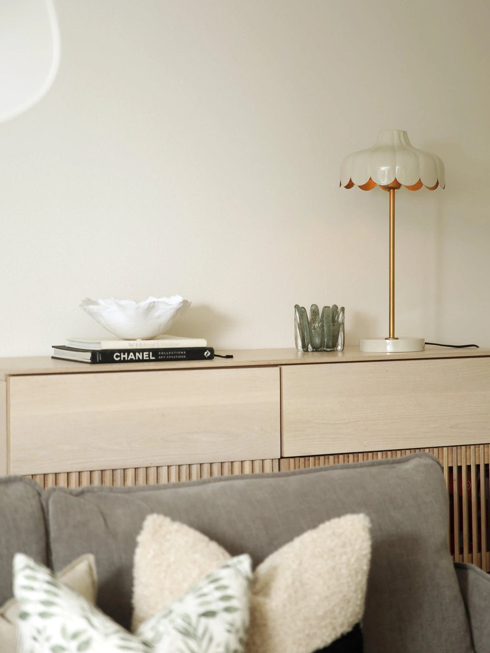 Wells bordslampa - Beige/guld 50cm - PR Home - Ljusvaruhuset