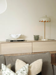 Wells bordslampa - Beige/guld 50cm - PR Home - Ljusvaruhuset