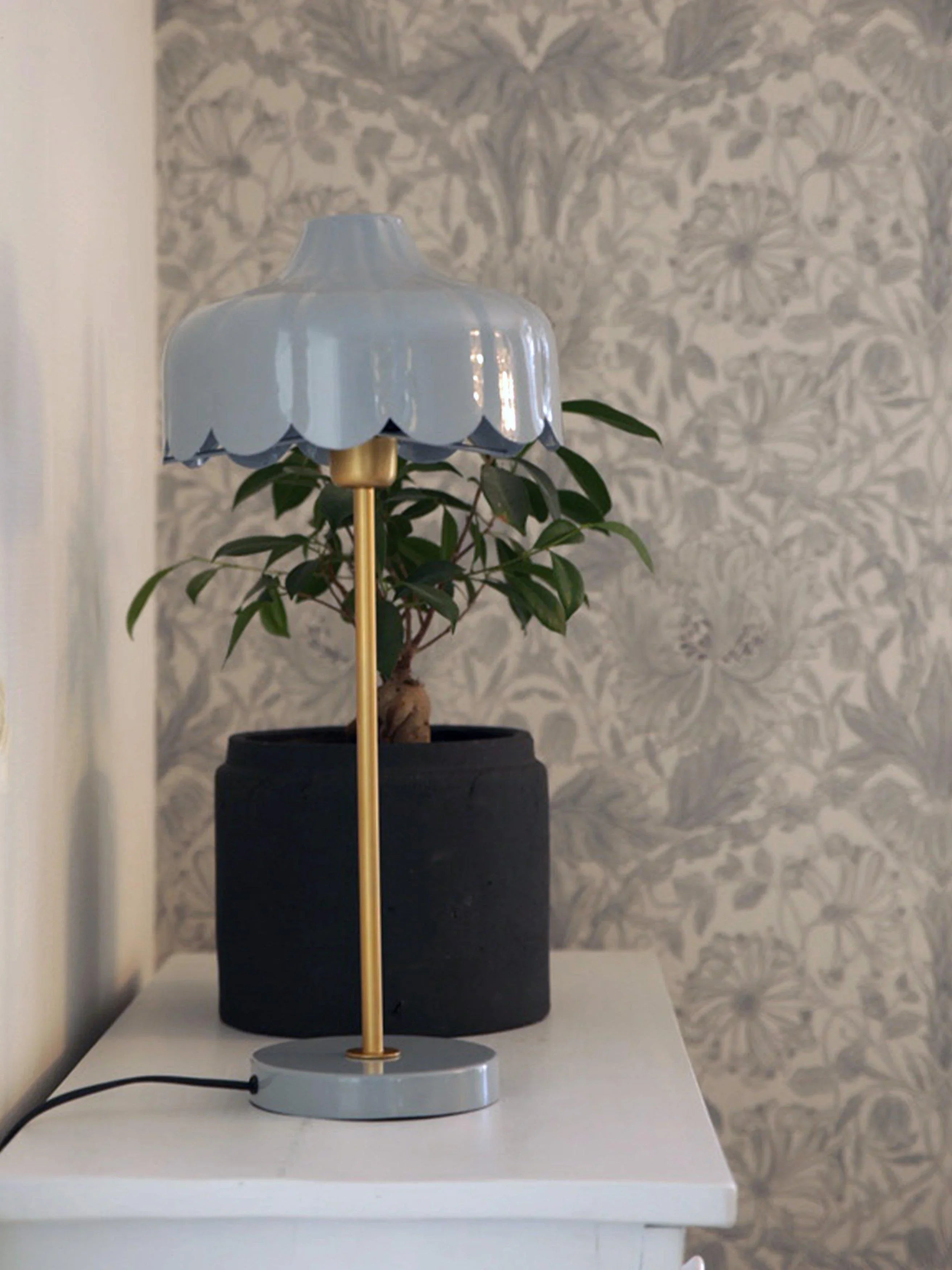 Wells bordslampa - Denim/guld 50cm - PR Home - Ljusvaruhuset