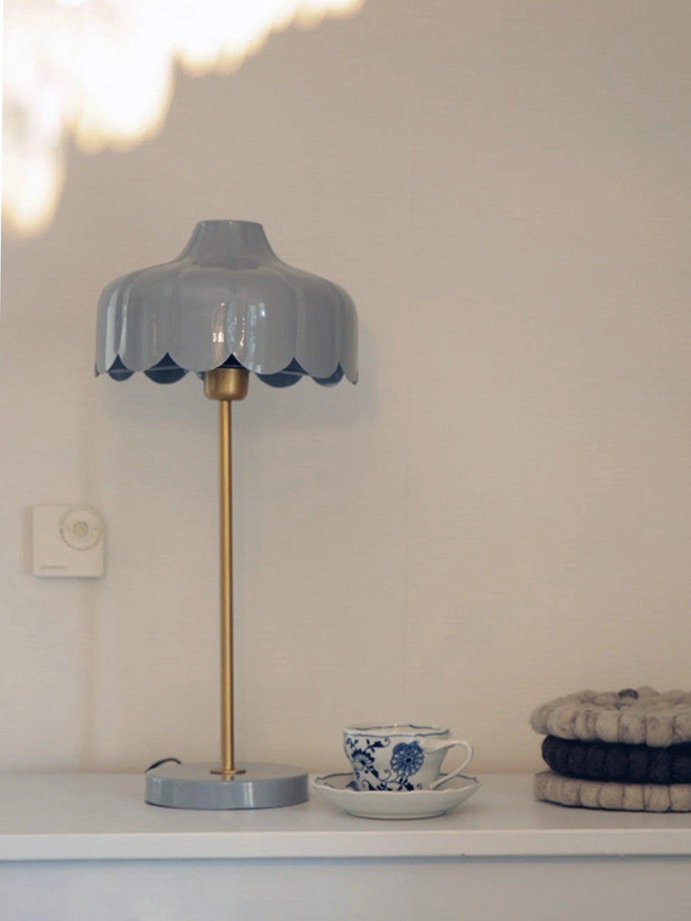 Wells bordslampa - Denim/guld 50cm - PR Home - Ljusvaruhuset