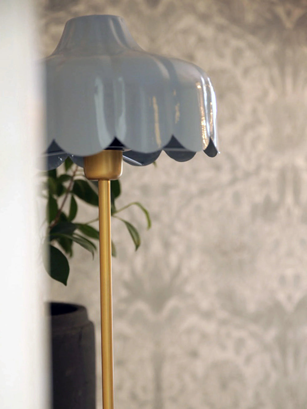 Wells bordslampa - Denim/guld 50cm - PR Home - Ljusvaruhuset
