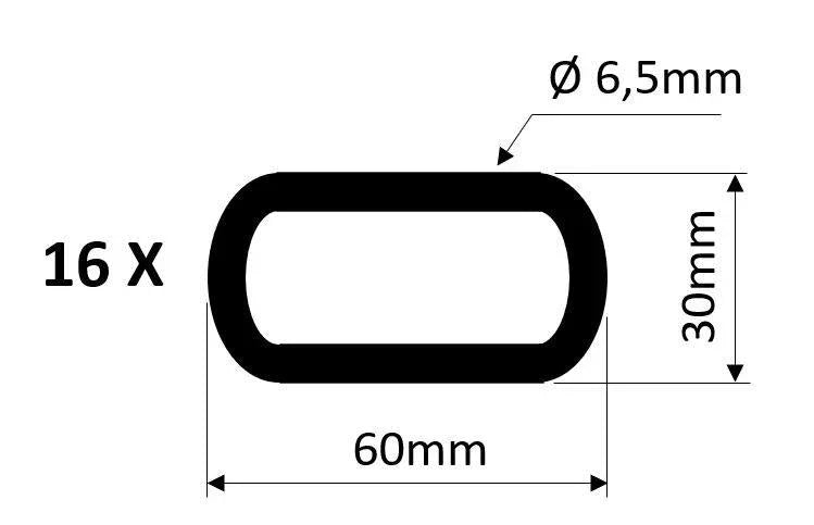 Kedja med krok Grov - Råsvart 100cm - PR Home - Ljusvaruhuset