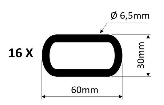 Kedja med krok Grov - Råsvart 100cm - PR Home - Ljusvaruhuset