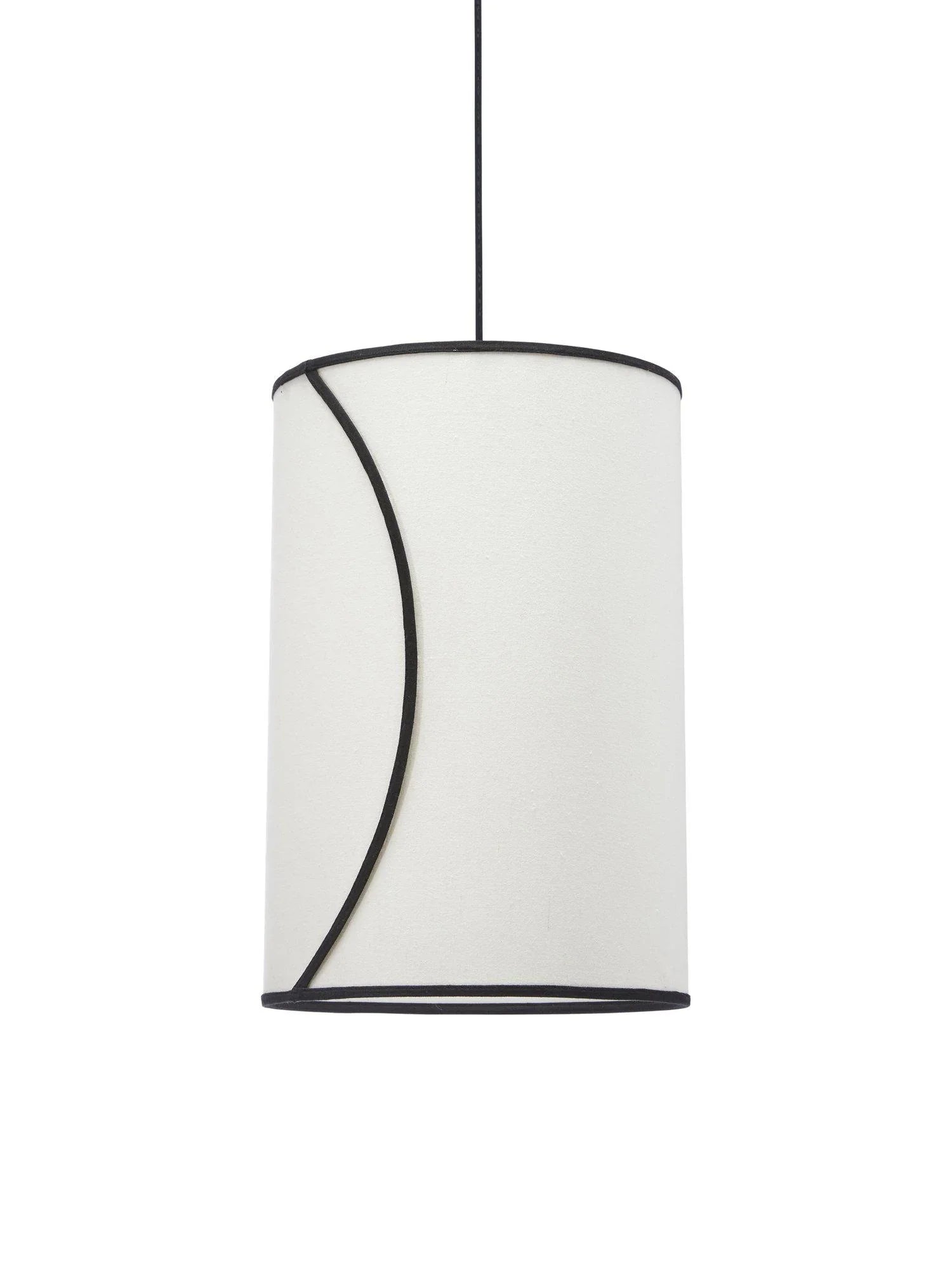 Ava takskärm - Offwhite/svart 30cm - PR Home - Ljusvaruhuset