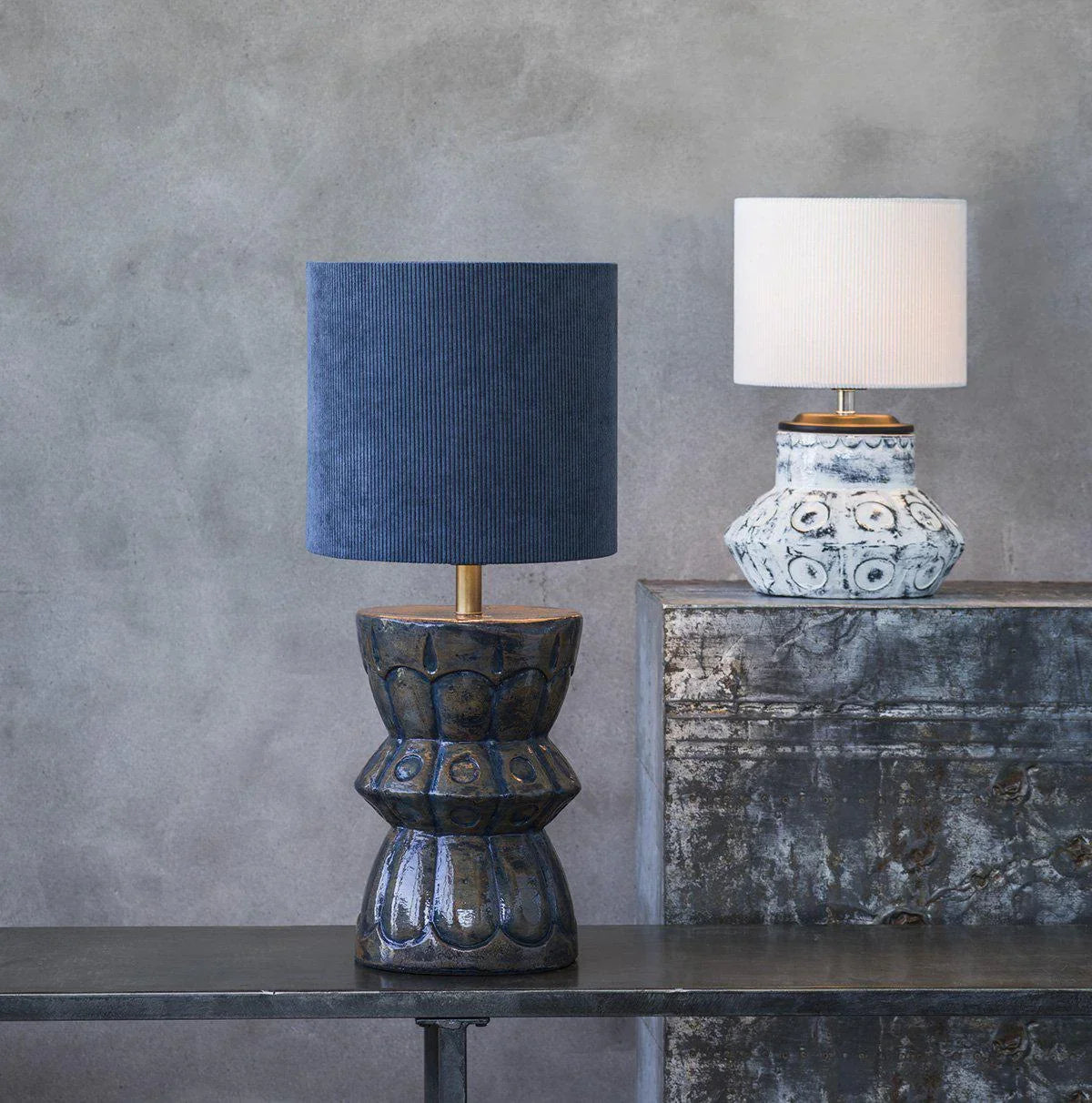 Larry Lampfot - Blå 46cm - PR Home - Ljusvaruhuset