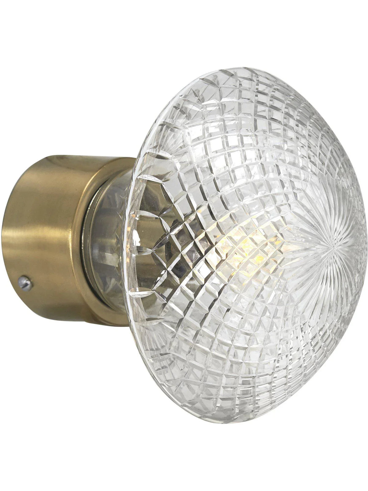 Juliette vägglampa - Klar/mässing diam 16 - PR Home - Ljusvaruhuset