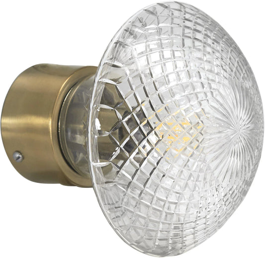 Juliette vägglampa - Klar/mässing diam 16 - PR Home - Ljusvaruhuset