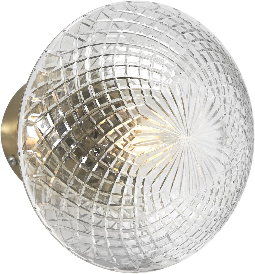 Juliette vägglampa - Klar/mässing diam 16 - PR Home - Ljusvaruhuset