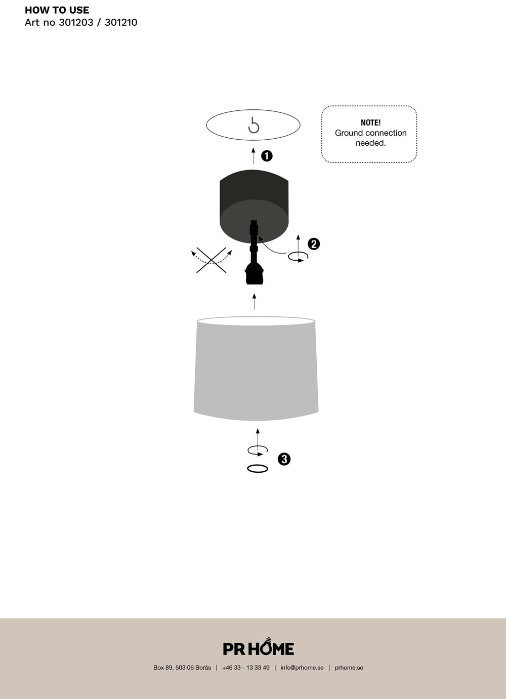 Bacup takkopp - Svart 12cm - PR Home - Ljusvaruhuset