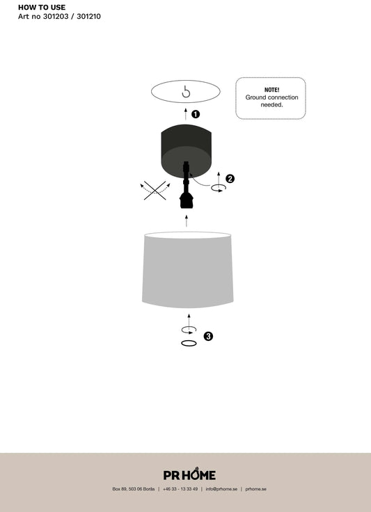 Bacup takkopp - Svart 12cm - PR Home - Ljusvaruhuset