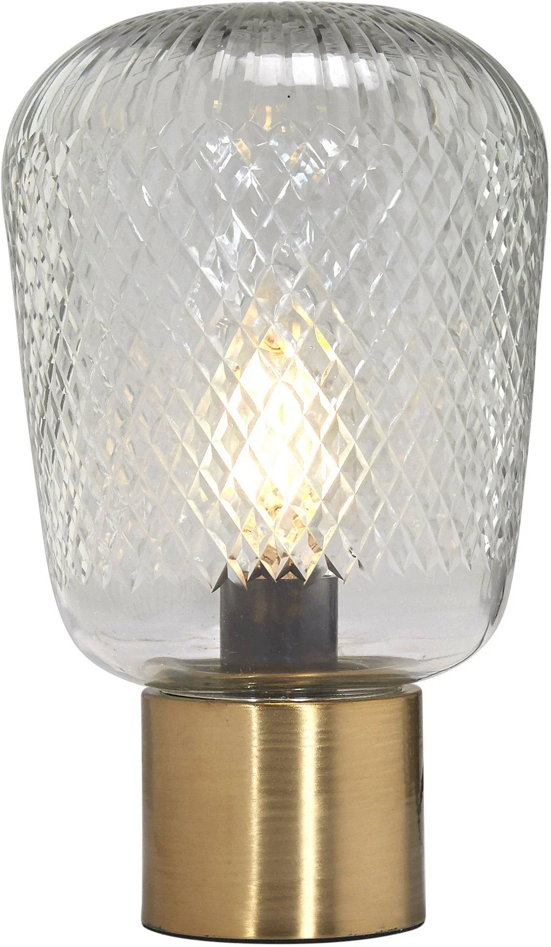 Juliette bordslampa - Klar/mässing 21cm - PR Home - Ljusvaruhuset