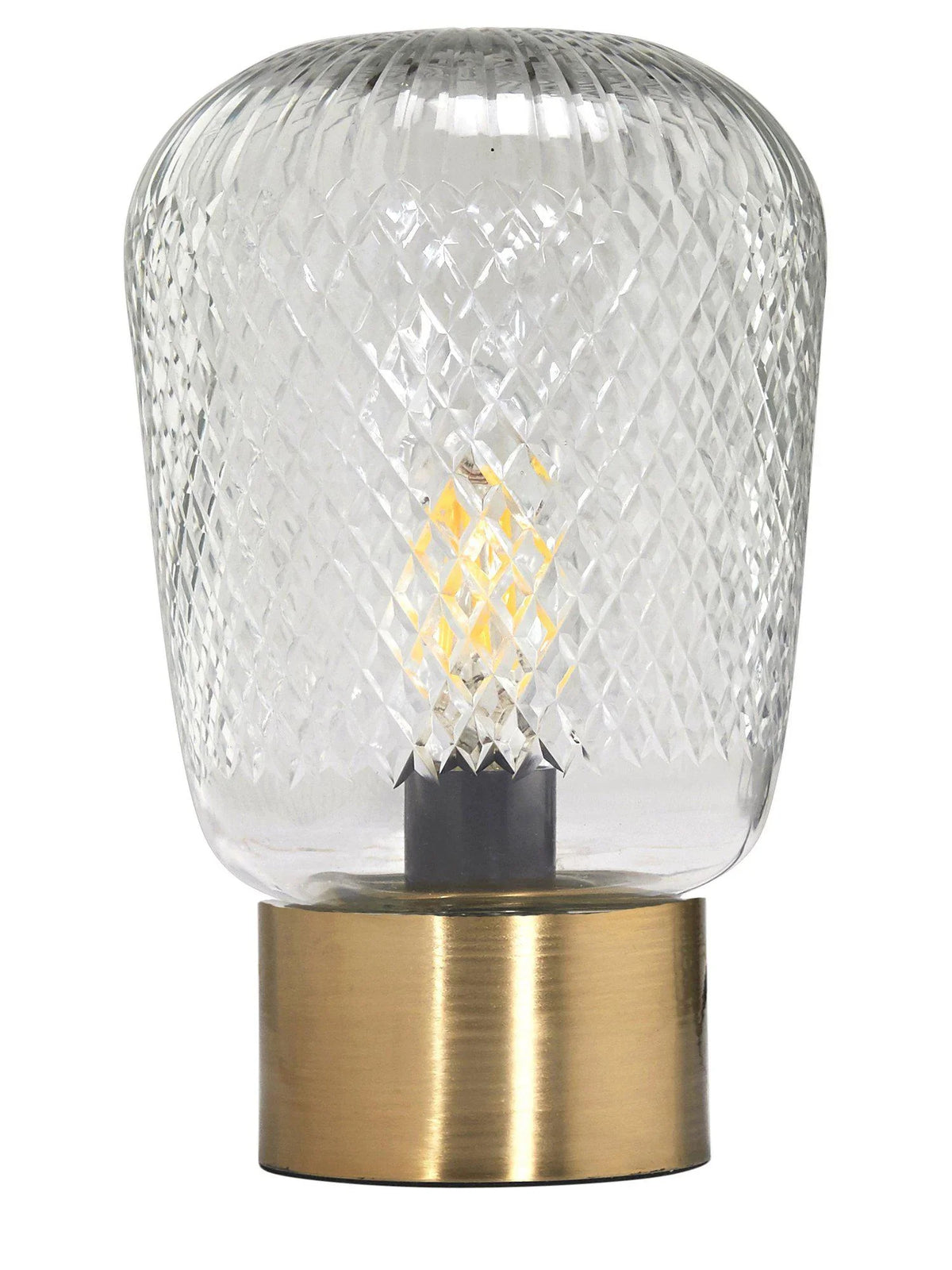 Juliette bordslampa - Klar/mässing 21cm - PR Home - Ljusvaruhuset