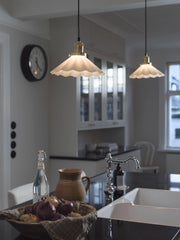 August Fönsterlampa - Opal veckad 25cm - PR Home - Ljusvaruhuset