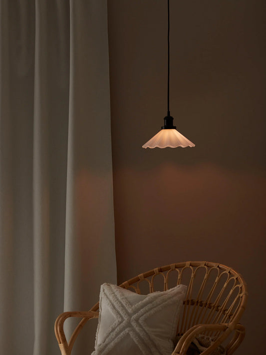 August Lampskärm - Opal veckad 25cm - PR Home - Ljusvaruhuset