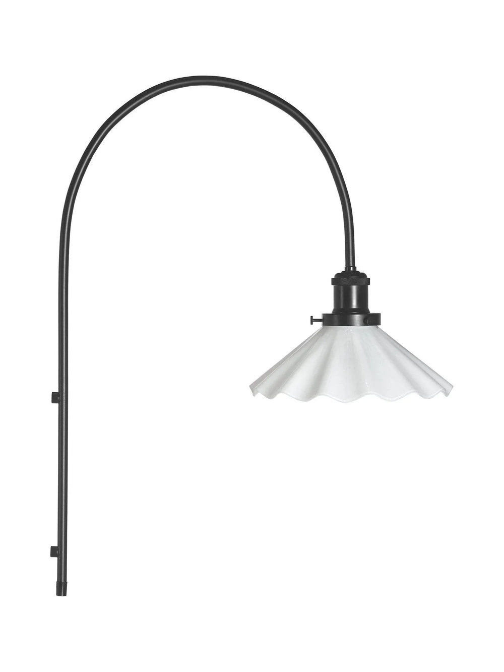 August Vägglampa - Opal Veckad 25cm - PR Home - Ljusvaruhuset