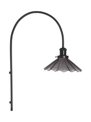 August Vägglampa - Svart Veckad 25cm - PR Home - Ljusvaruhuset