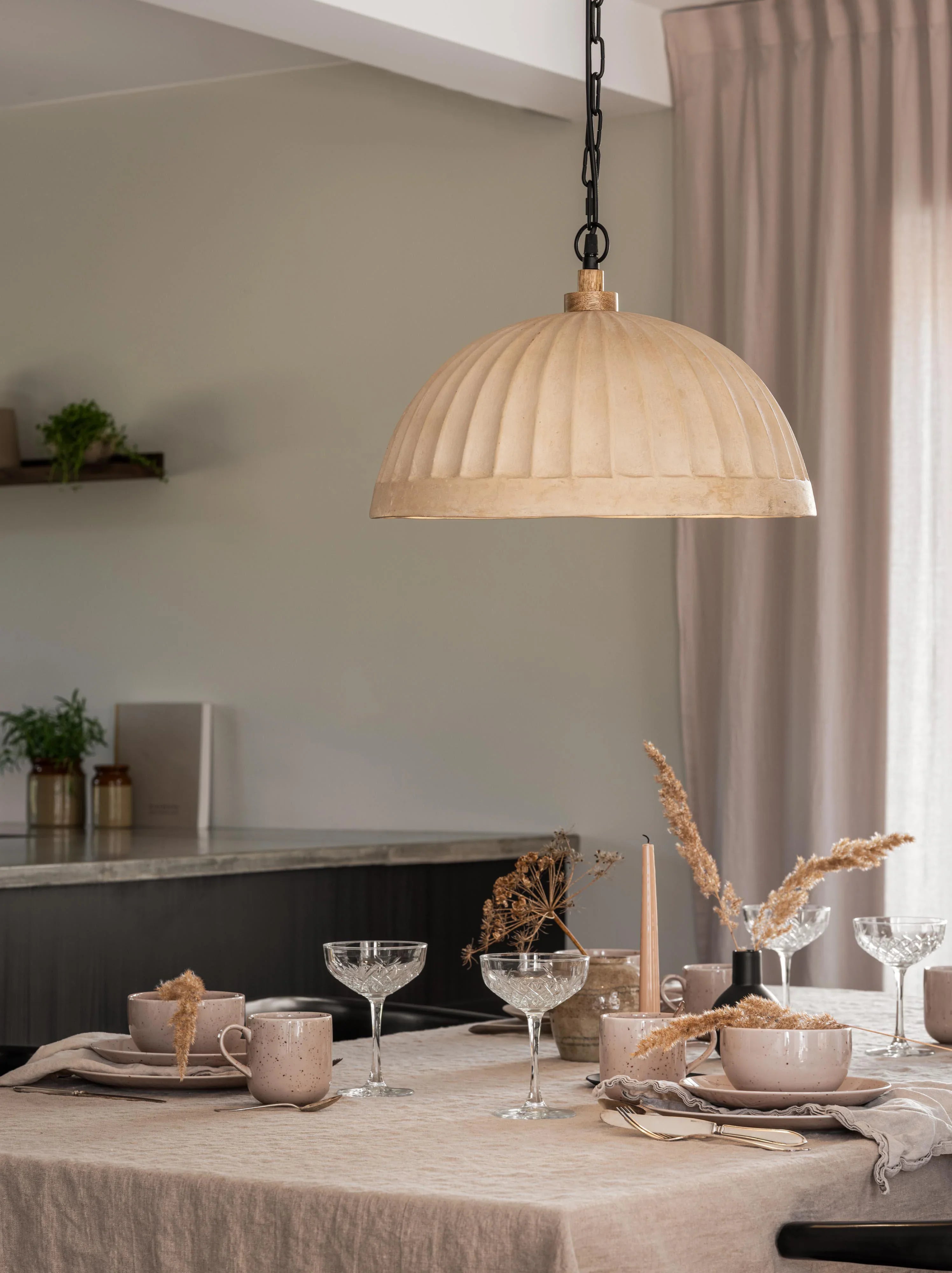 Haley Taklampa - Beige 43cm - PR Home - Ljusvaruhuset