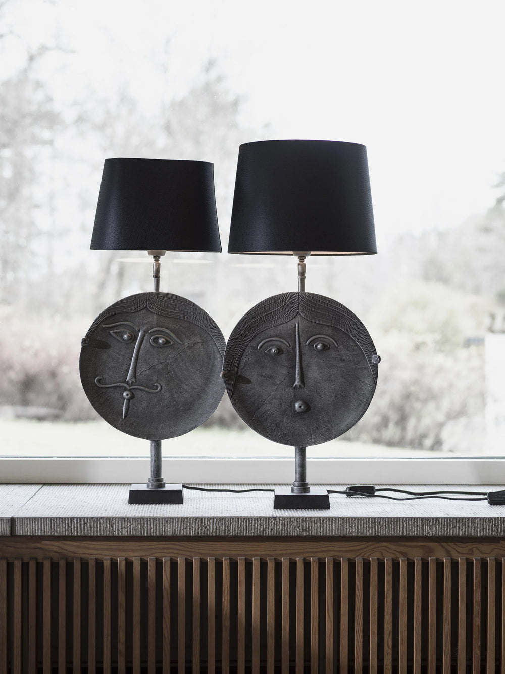 Mr Round Lampfot - Grå 55cm - PR Home - Ljusvaruhuset