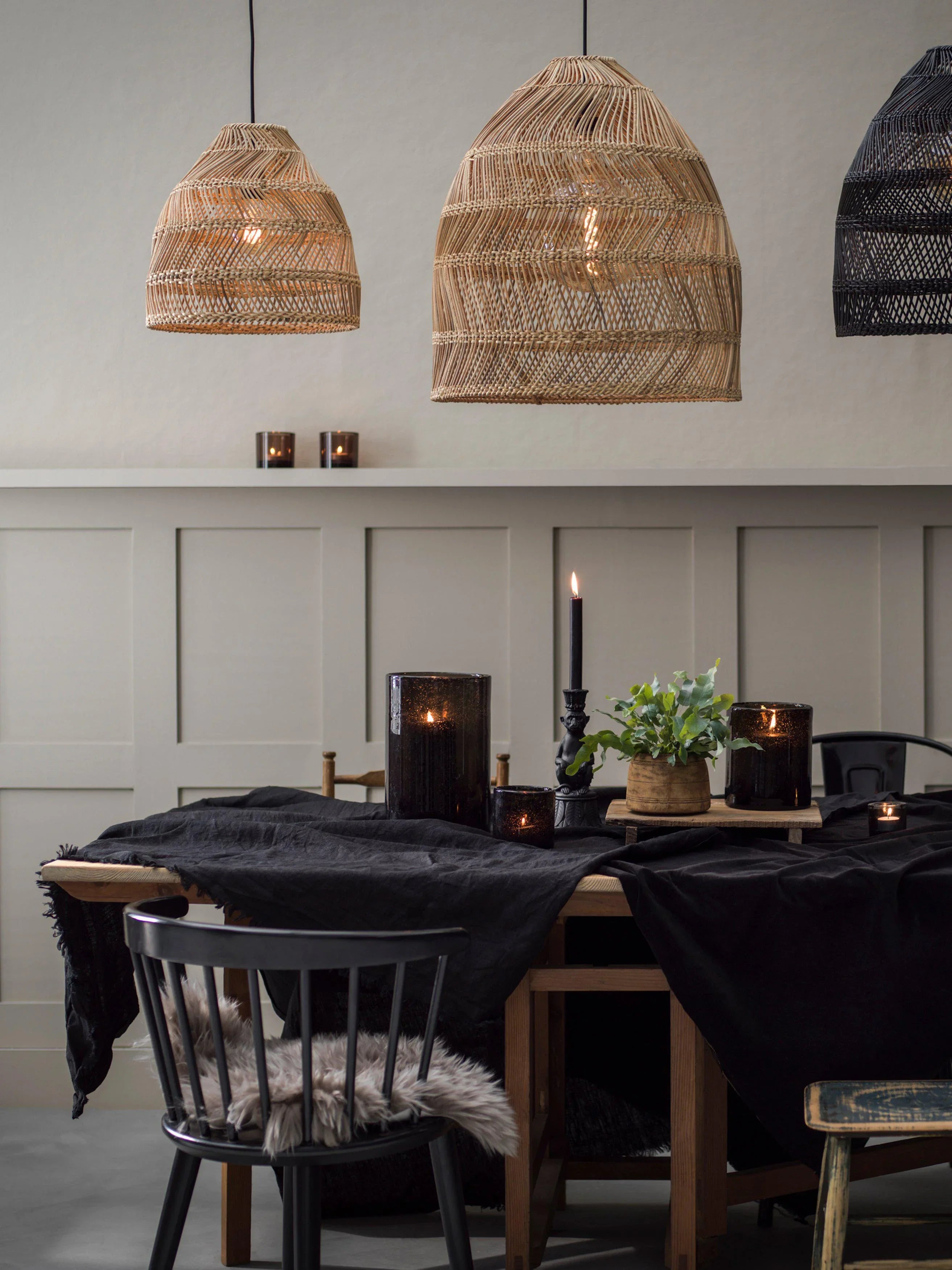 Maja Taklampa - Wicker Natural 53cm - PR Home - Ljusvaruhuset