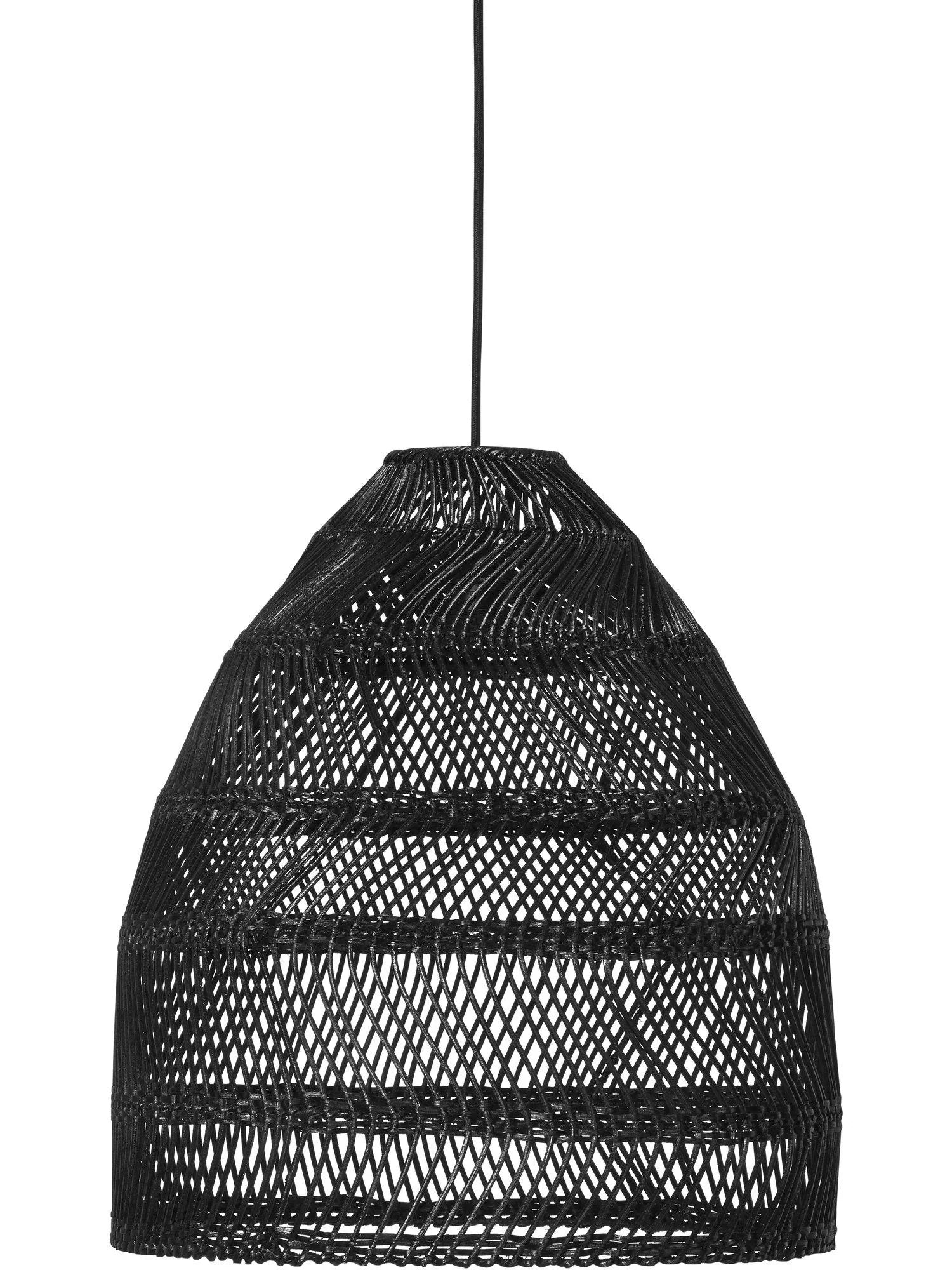 Maja Taklampa - Wicker Black 36cm - PR Home - Ljusvaruhuset