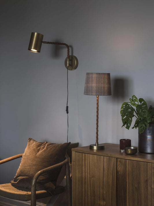 Nora lampfot - Antikmässing 46cm - PR Home - Ljusvaruhuset