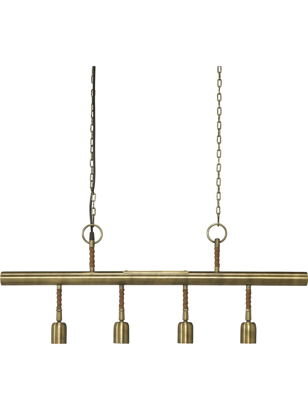 Nora taklampa 4-l - Antikmässing 82,5cm - PR Home - Ljusvaruhuset