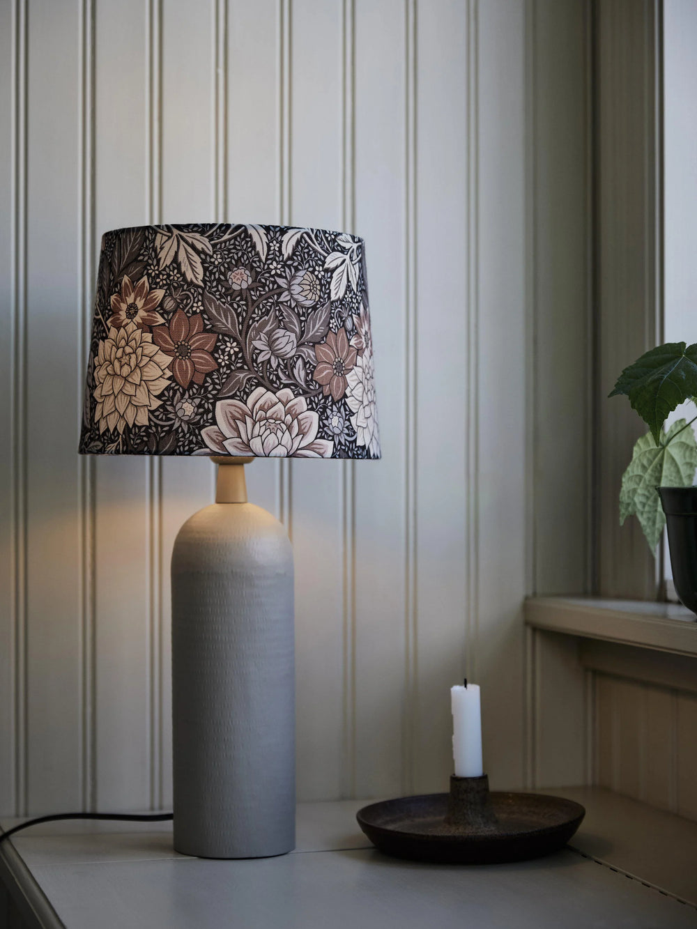 Riley Lampfot - Matt beige 38cm - PR Home - Ljusvaruhuset