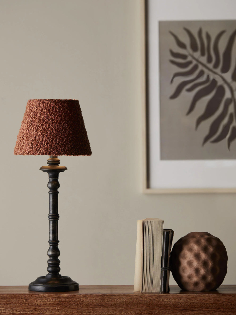 Joy lampfot - Svartbrun 41cm - PR Home - Ljusvaruhuset