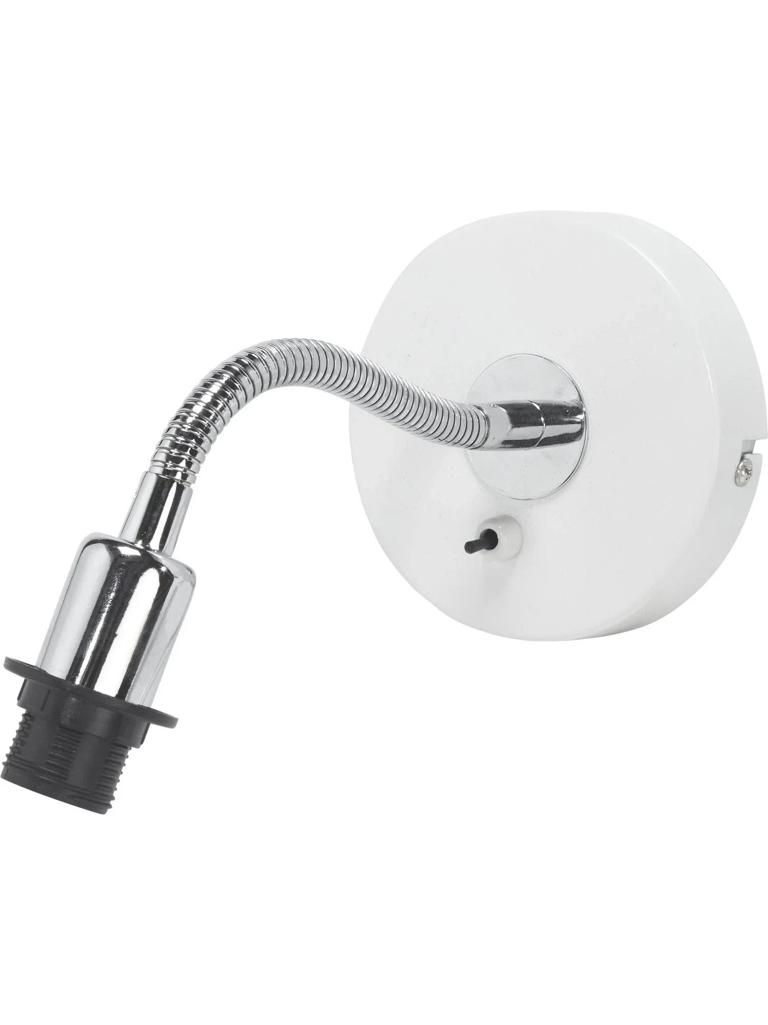 Cia vägglampa E14 - Vit/Krom 27cm - PR Home - Ljusvaruhuset