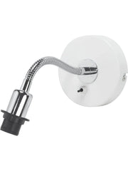 Cia vägglampa E14 - Vit/Krom 27cm - PR Home - Ljusvaruhuset