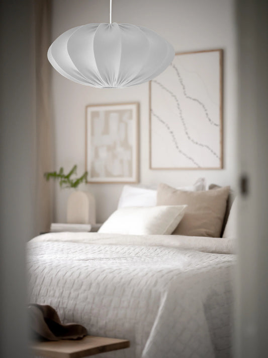 Rosa Takskärm - Jersey Vit 60cm - PR HOME - Ljusvaruhuset