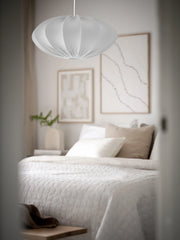 Rosa Takskärm - Jersey Vit 60cm - PR HOME - Ljusvaruhuset