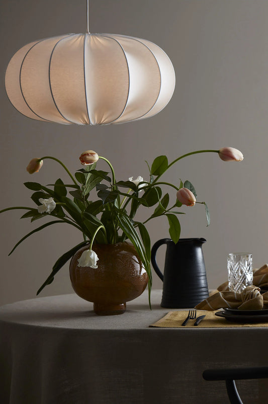 Dalia Takskärm - Jersey Vit 50cm - PR Home - Ljusvaruhuset